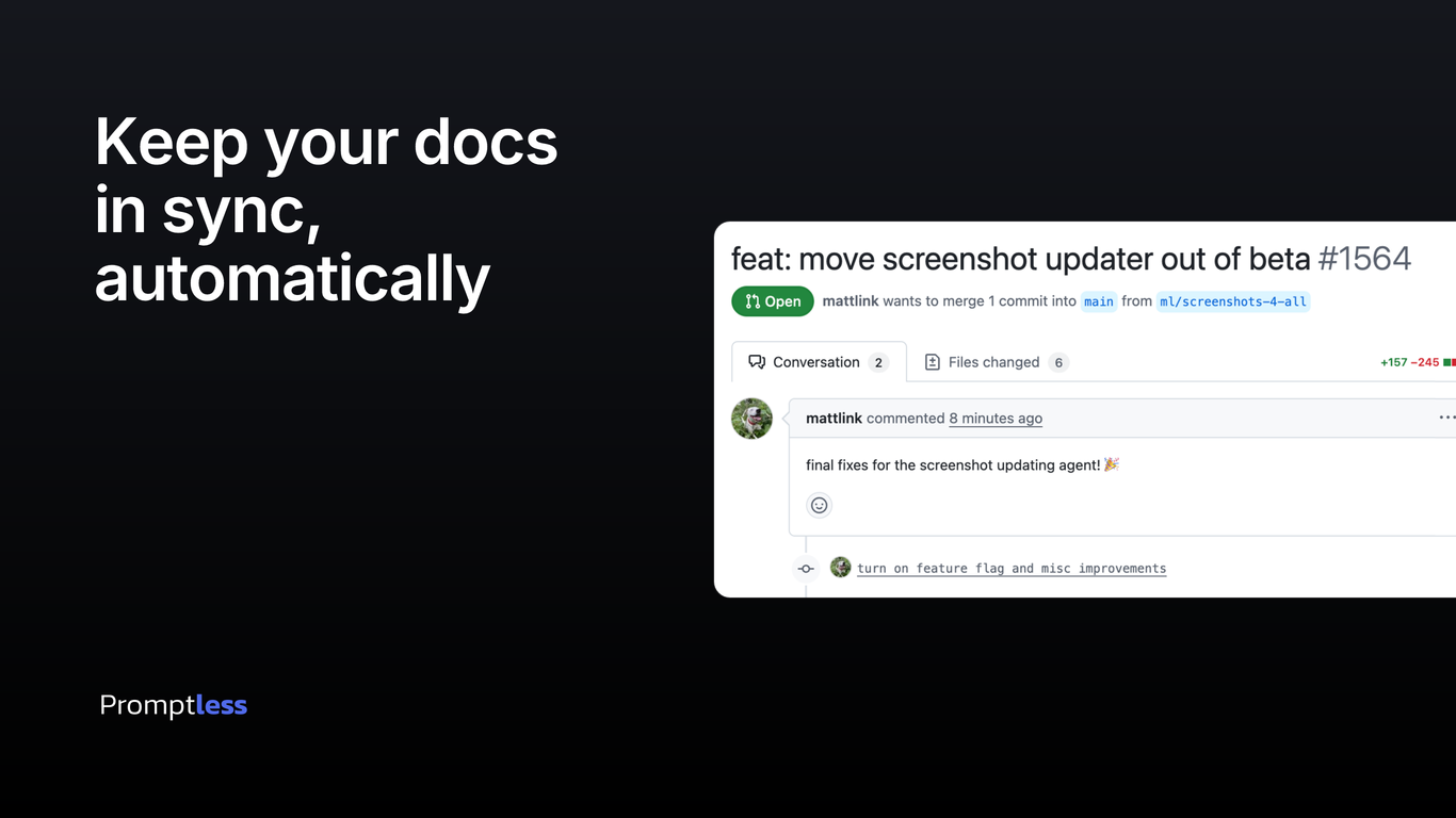 Marketing composite: Keep your docs in sync, automatically